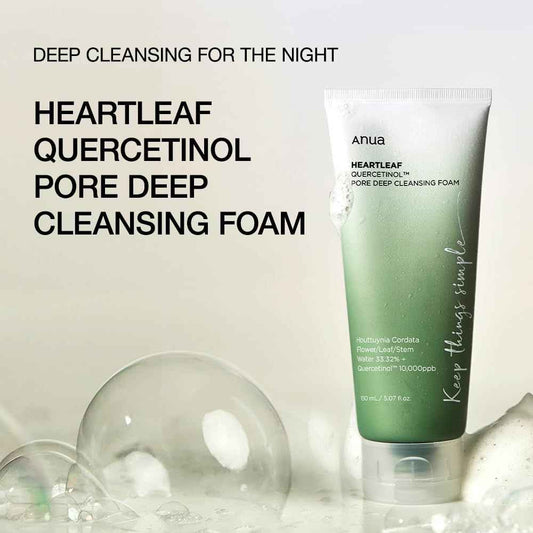 ANUA - HEARTLEAF QUERCETINOL PORE DEEP FOAM CLEANSER