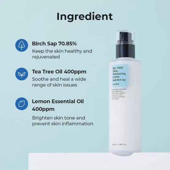 COSRX - Oil-Free Ultra-Moisturizing Lotion with Birch Sap 100 mL