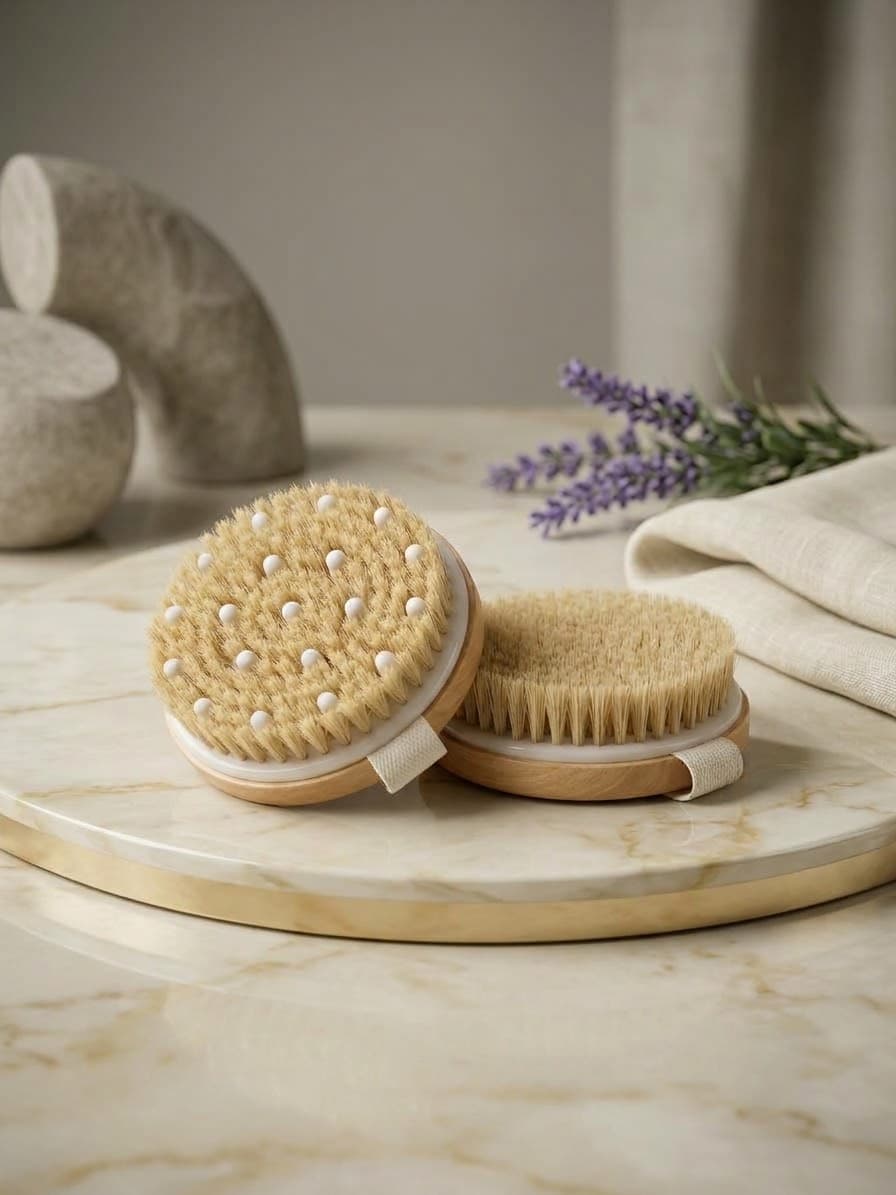 Duo de Brosses de Corps de Luxe en Poils Naturels