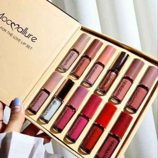 MOCALLURE 12 Pcs Super Stay Matte Liquid LipGloss