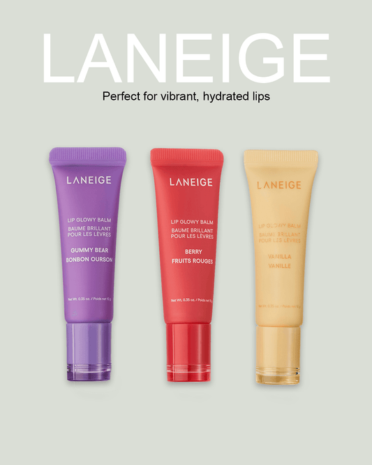 LANEIGE TRIO SET OF LIP GLOWY BALM