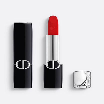 DIOR Rouge Lipstick Floral Lip Care - 999 Shade - EVA BEAUTY