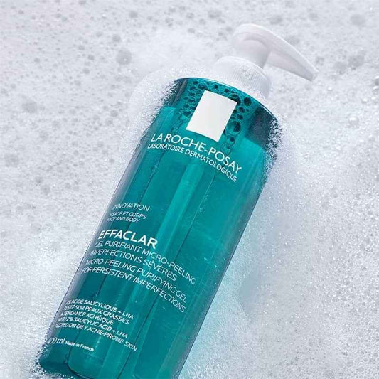 La Roche-Posay Effacular Micro-Peeling Purifying Gel Cleanser (Pump – 400mL)