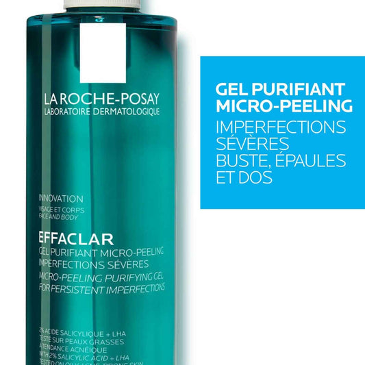 La Roche-Posay Effacular Micro-Peeling Purifying Gel Cleanser (Pump – 400mL)